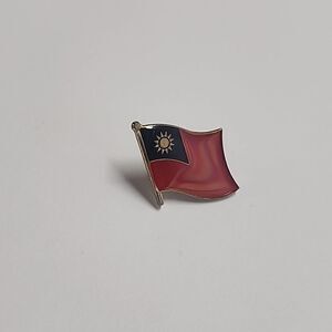 Taiwan Flag Pin Brooch Holographic Coating